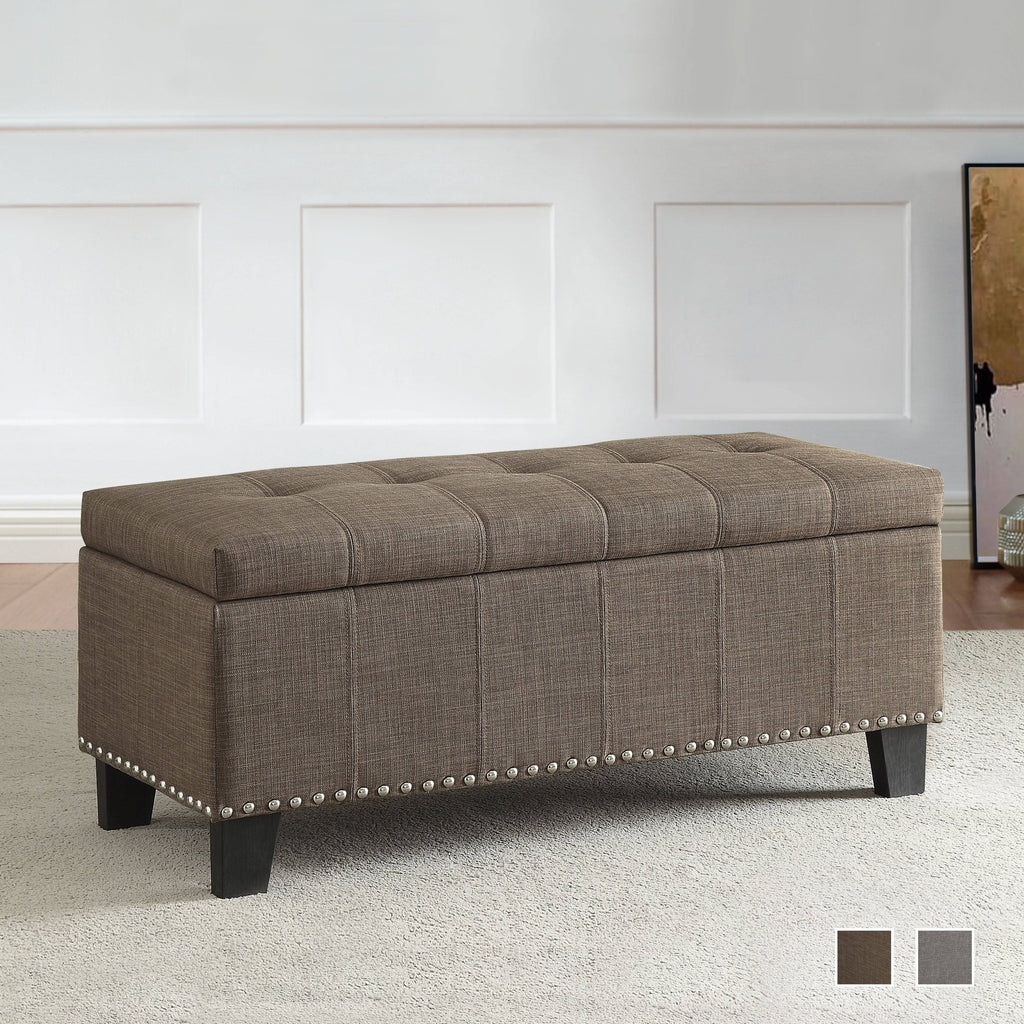 Brown Storage Bench B440