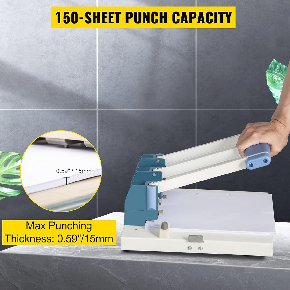 Heavy Duty 3-Hole 150 Sheet Paper Punch K23529