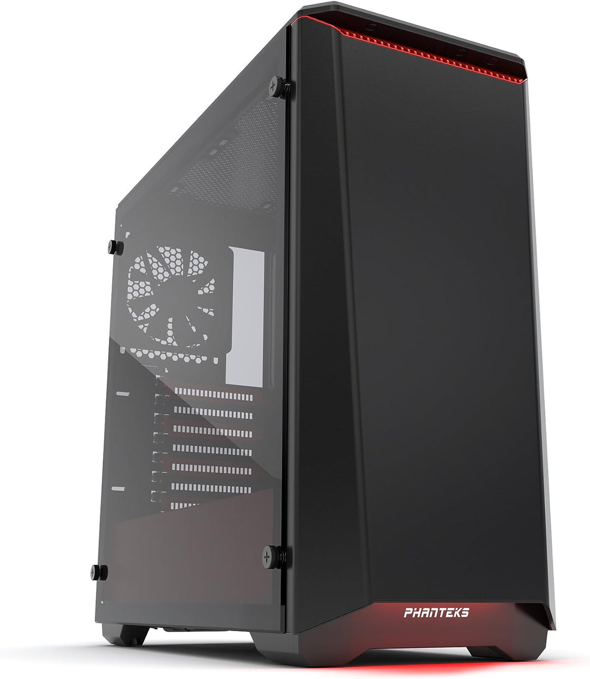 Steel ATX Mid Tower Case Tempered Glass Satin Black H650