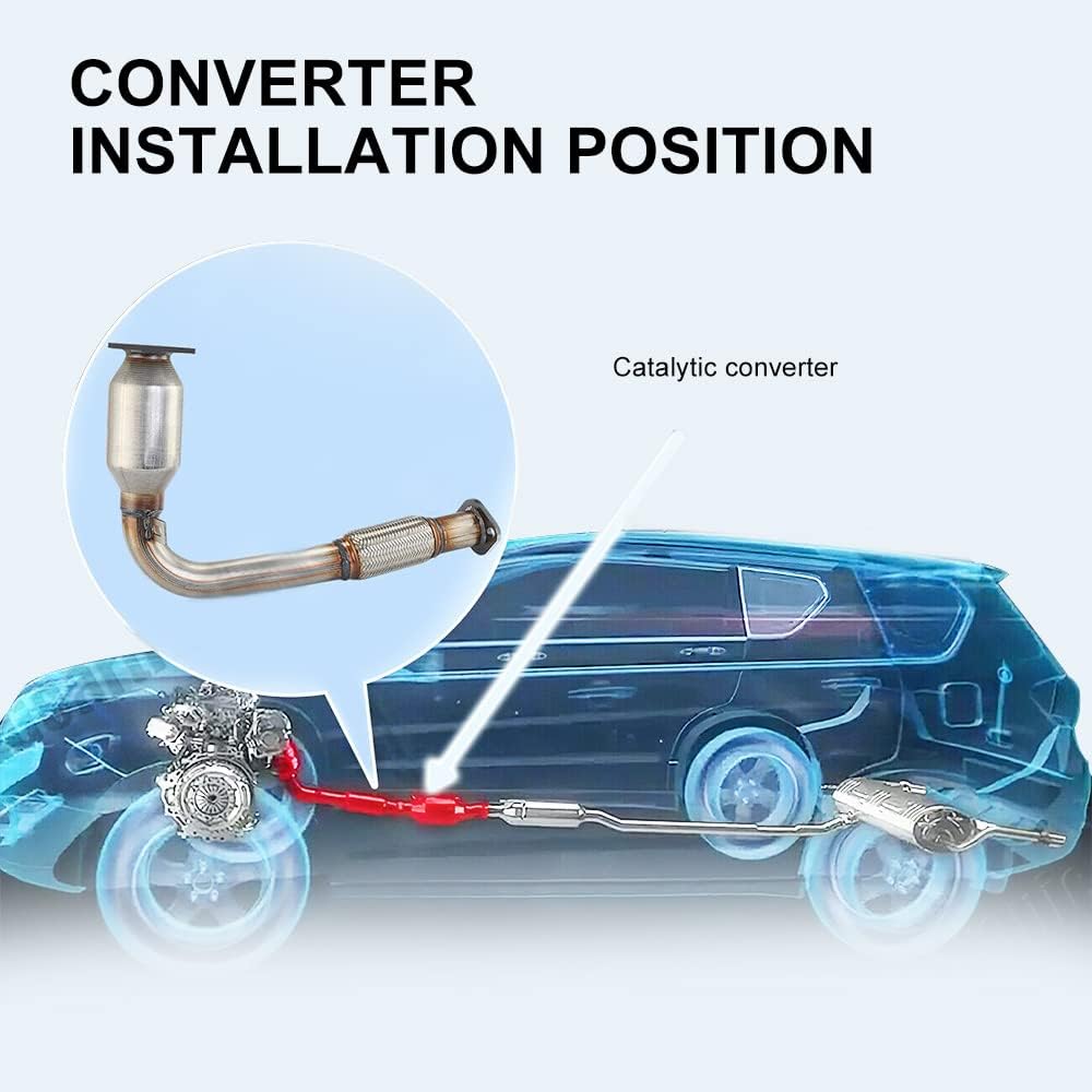 Catalytic Converter Flex Exhaust Pipe 2.4L Direct-Fit EPA Compliant F869051