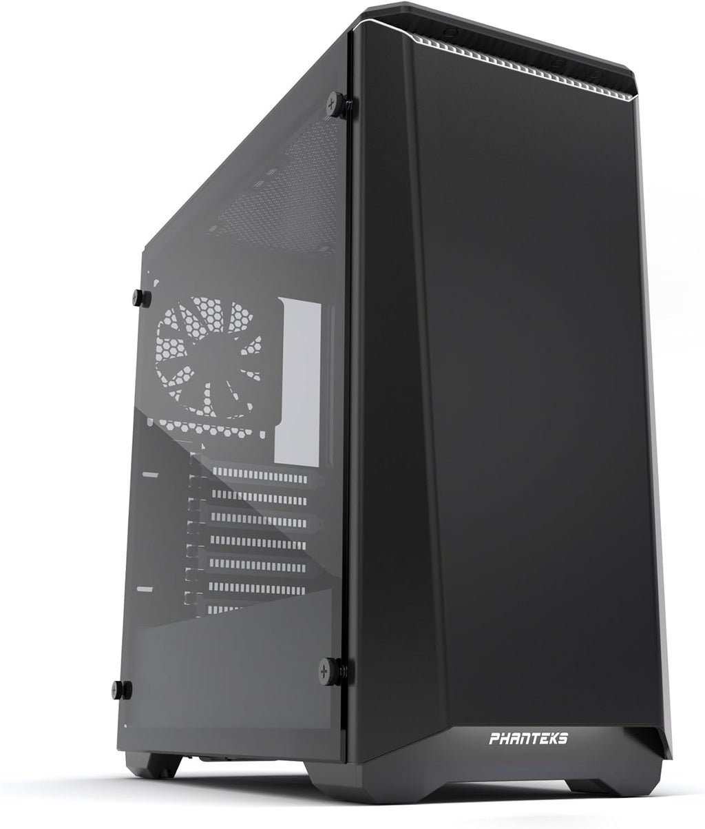 Steel ATX Mid Tower Case Tempered Glass Satin Black H650