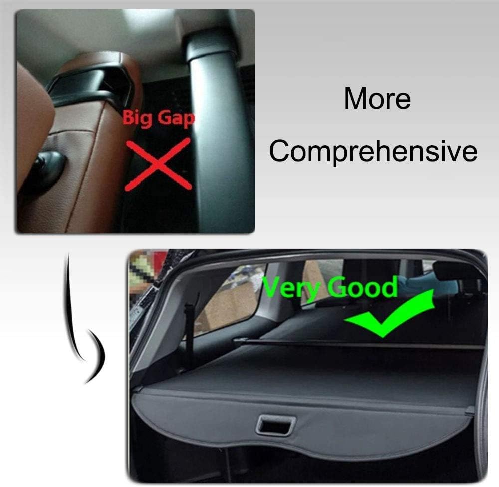 Retractable Cargo Cover for Ford Edge Black Q6599
