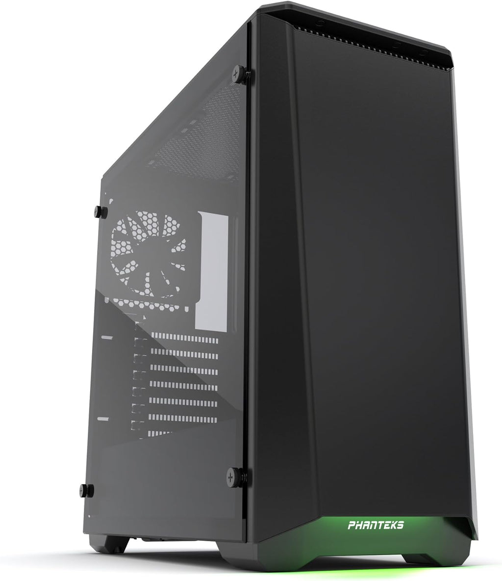 Steel ATX Mid Tower Case Tempered Glass Satin Black H650