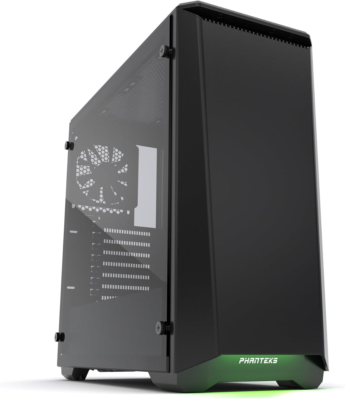 Steel ATX Mid Tower Case Tempered Glass Satin Black H650