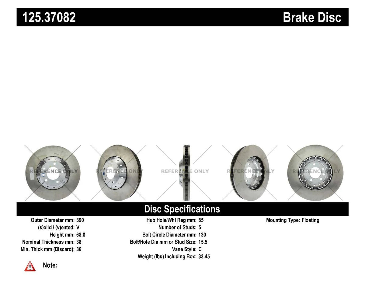 High Carbon Alloy Brake Rotor F4933