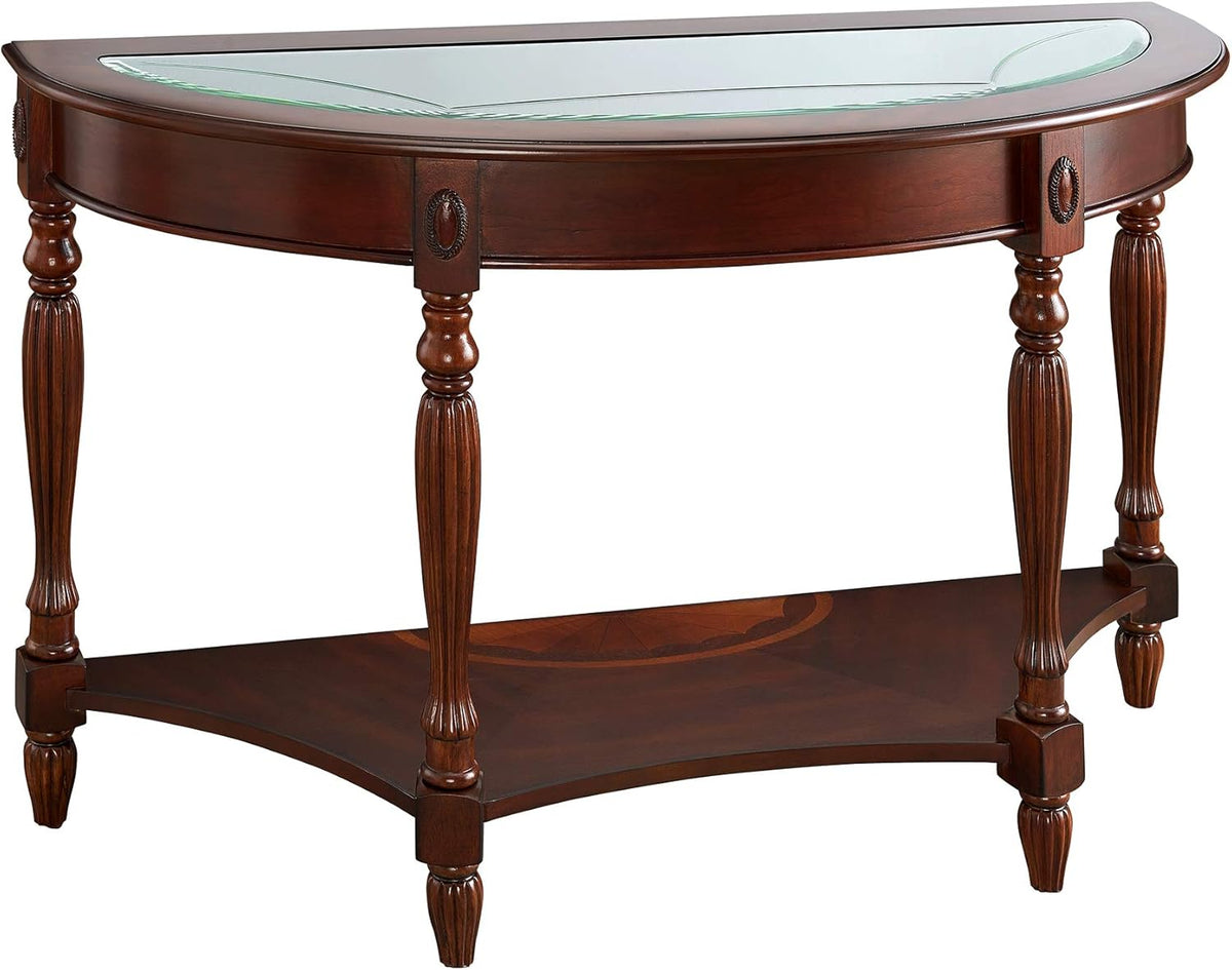 Solid Wood End Table with Storage Shelf I223
