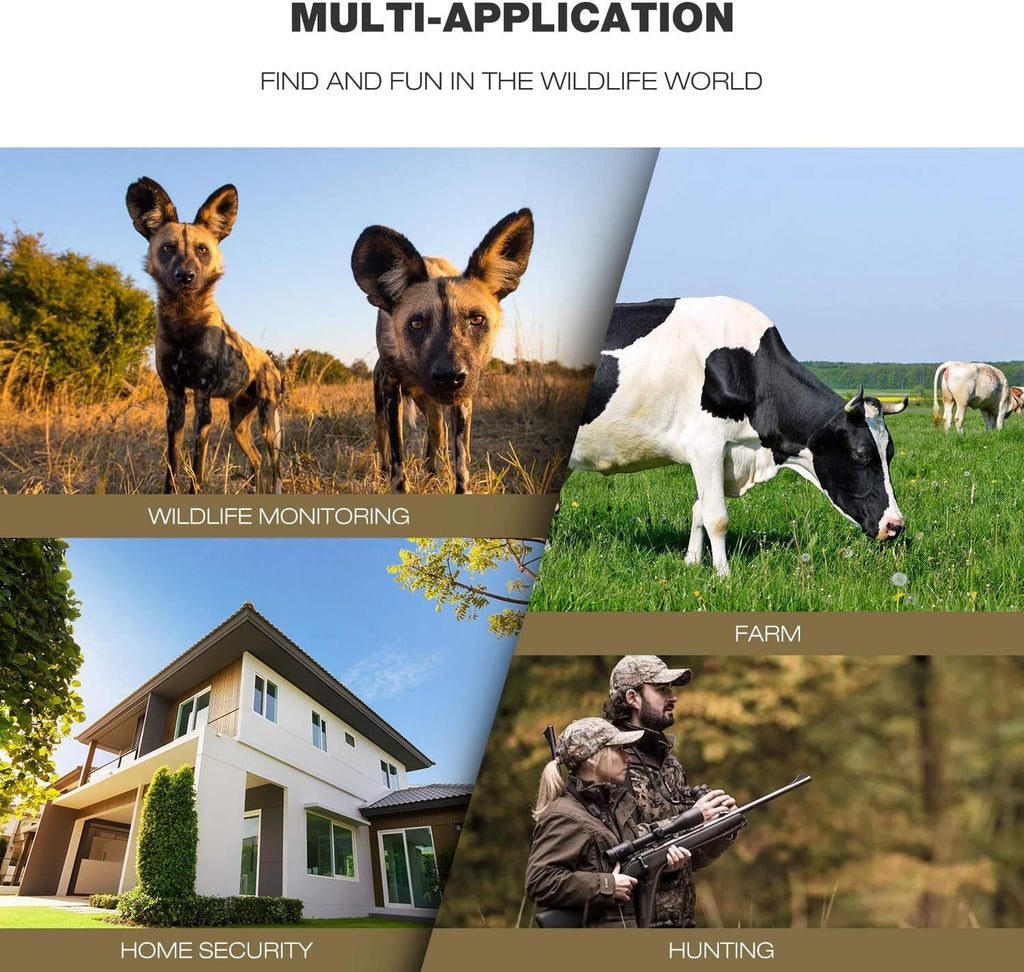 4K 30MP Trail Camera with Night Vision 120° Wide Angle IP66 Waterproof Z6494