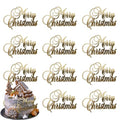 12 Pcs Christmas Cake Toppers J70336