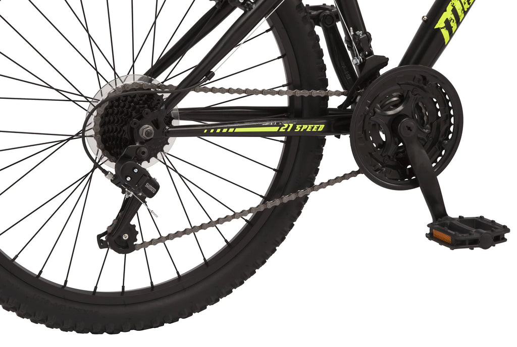 Black and Yellow 21 Speeds Mountain Bike D403