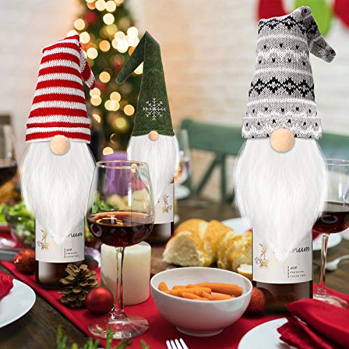9 Pieces Christmas Wine Bottle Topper Cover I402016