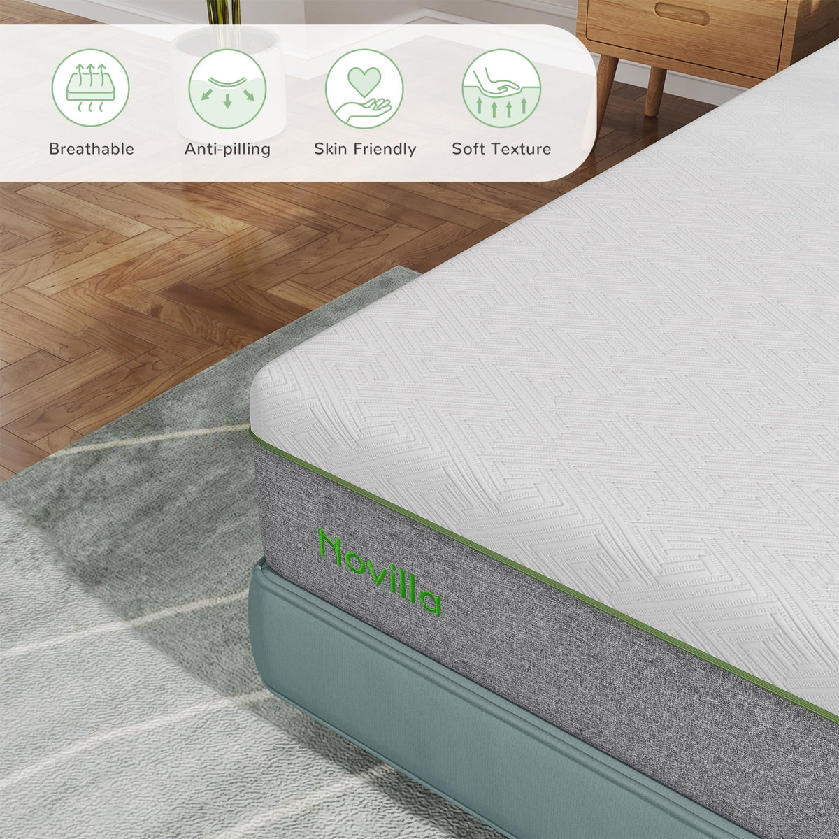 Twin Size Gel Memory Foam Mattress Z204627