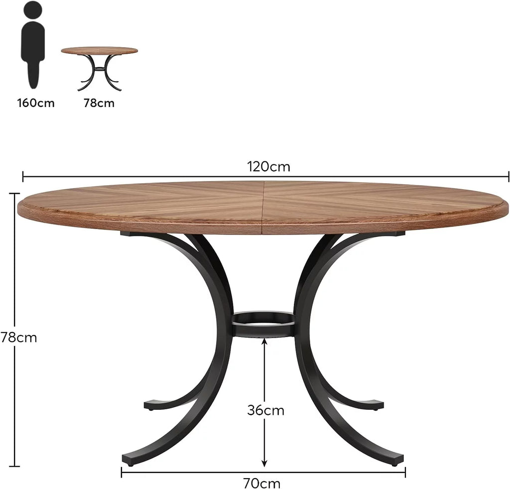Round Dining Table for 4-6 People T8114