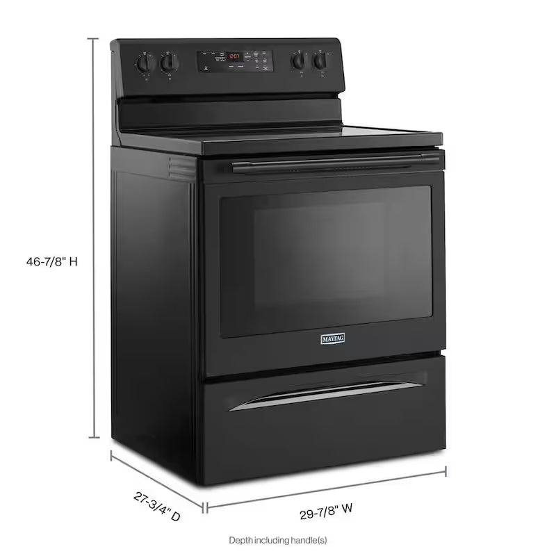 Electric Range with Cooktop in Black B5597