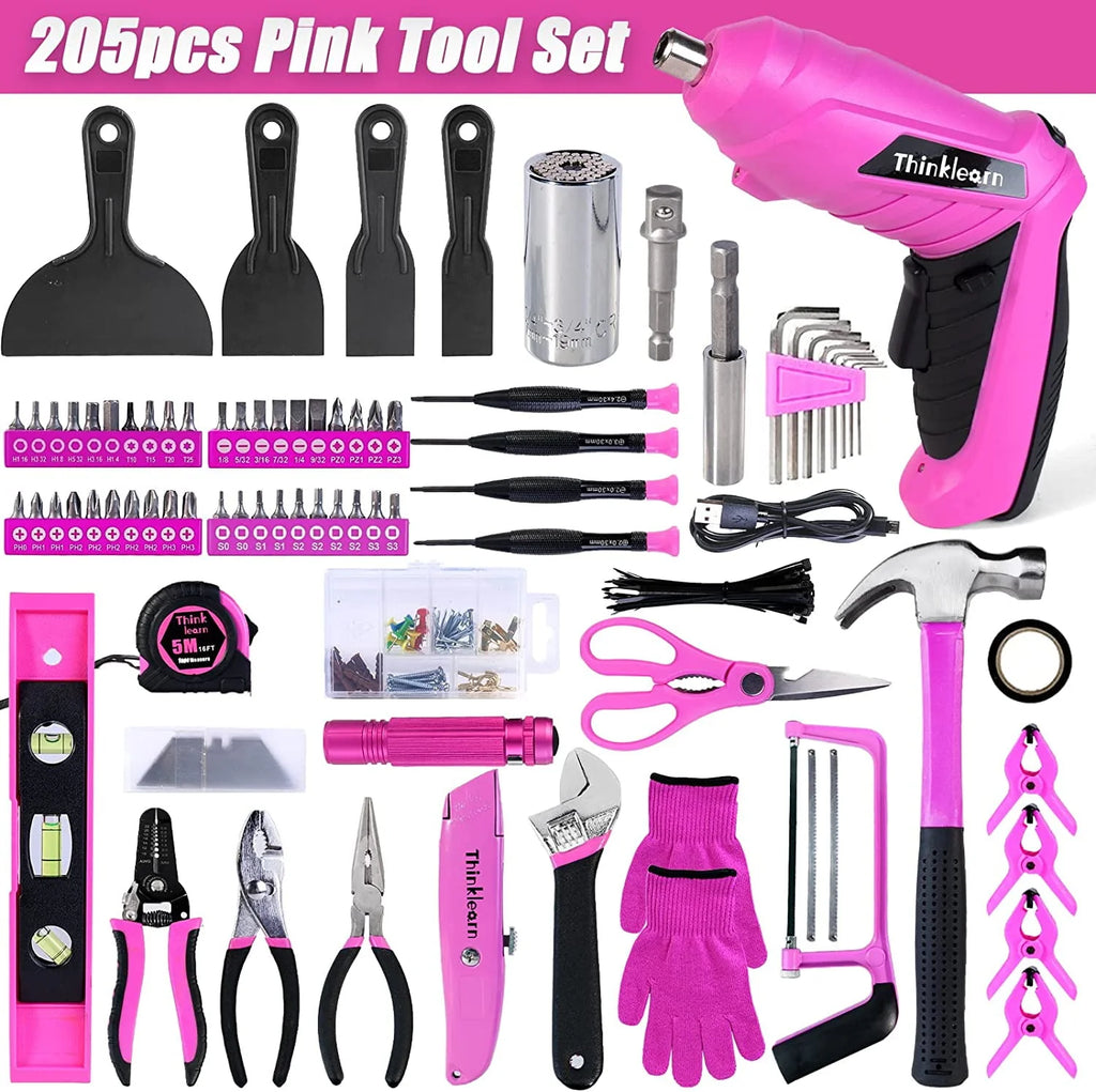 Pink Tool Kit with 20V Cordless Drill R149