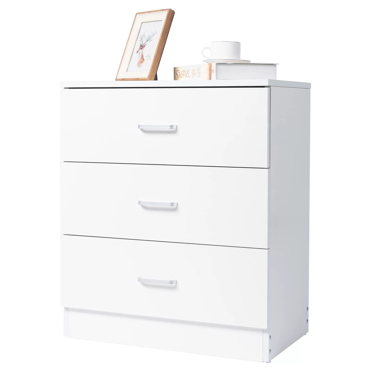 White 3 Drawer Dresser K56078