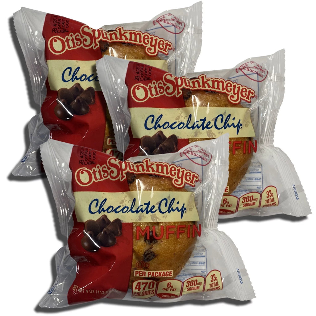 Individually Wrapped Chocolate Chip Muffins 4 Ounce Pack of 12 P233686