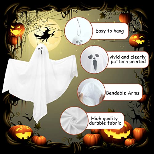 9 Pack Halloween Hanging Ghosts H615990