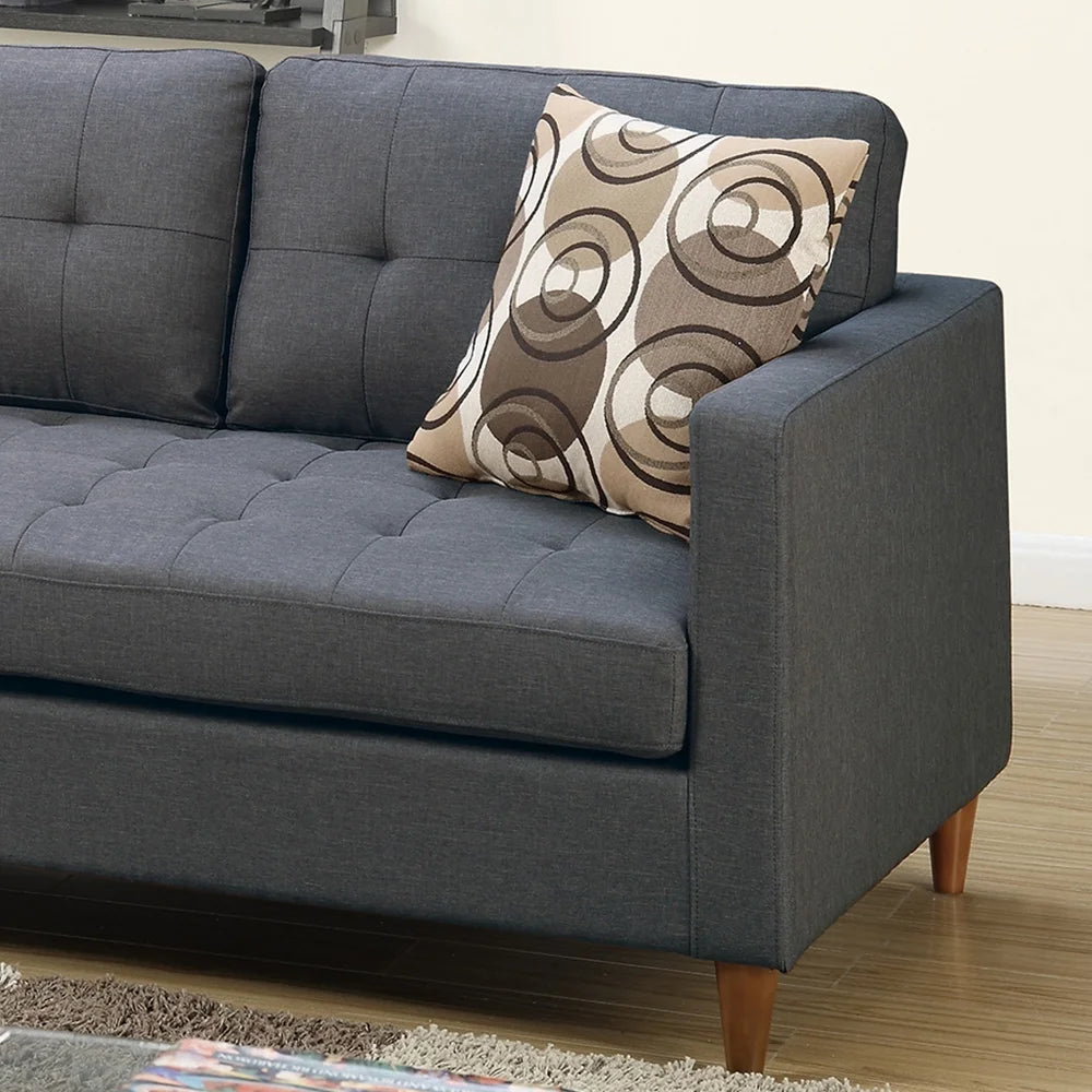 Blue Grey 2 Piece Sectional Sofa L45421