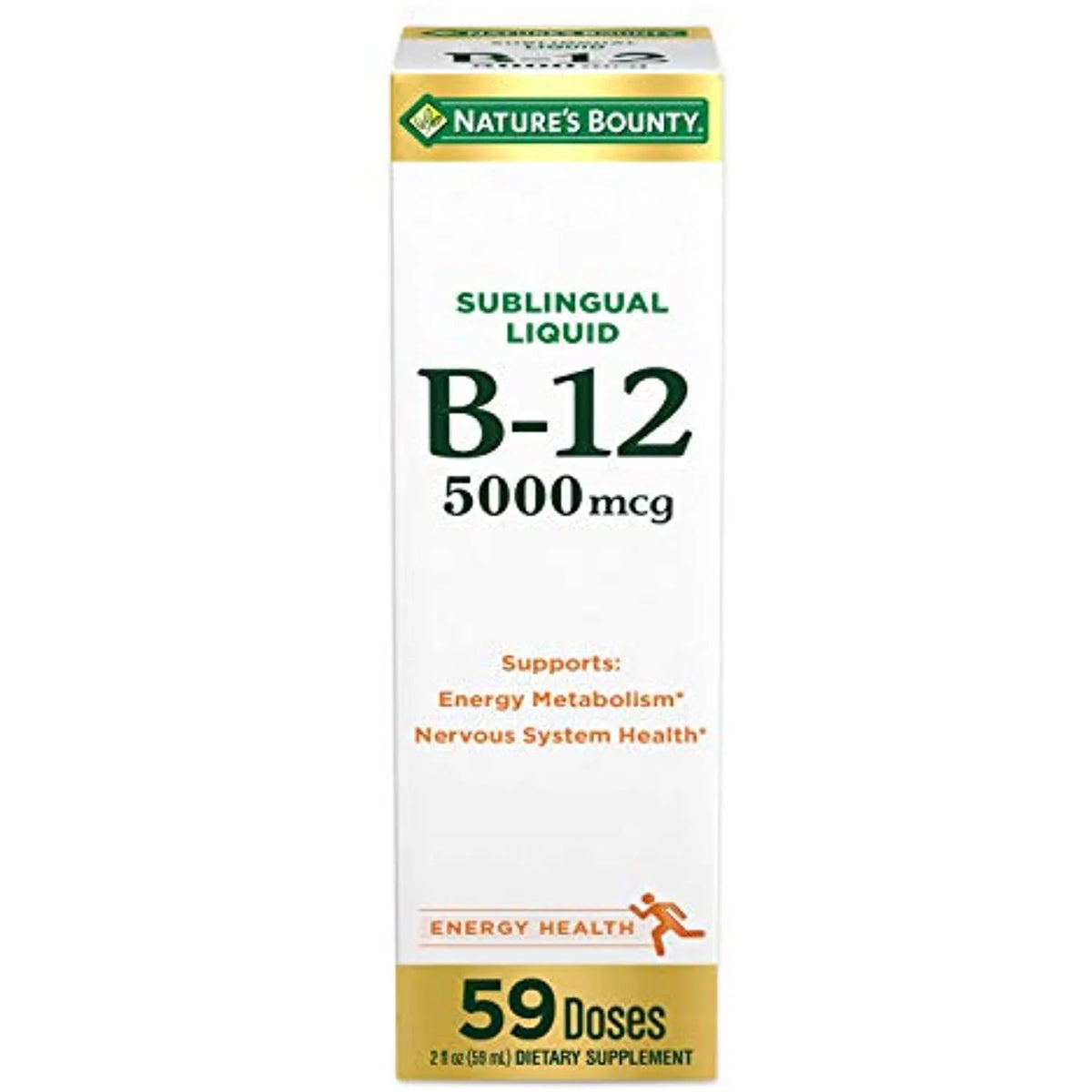 B-12 5000 Mcg Sublingual Liquid 2 Fl Oz H600