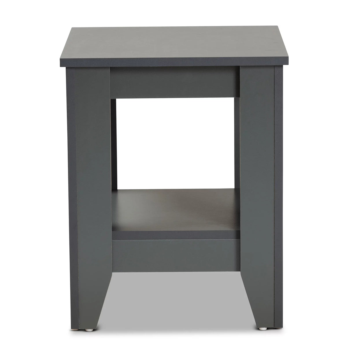 Grey Finished Wood End Table S3772
