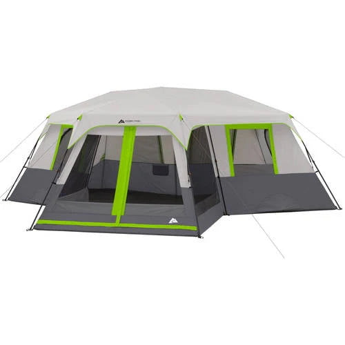 12-Person 3-Room Instant Cabin Tent with Screen Room Y889