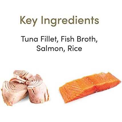 Natural Wet Kitten Food Tuna Fillet with Salmon in Broth U84299