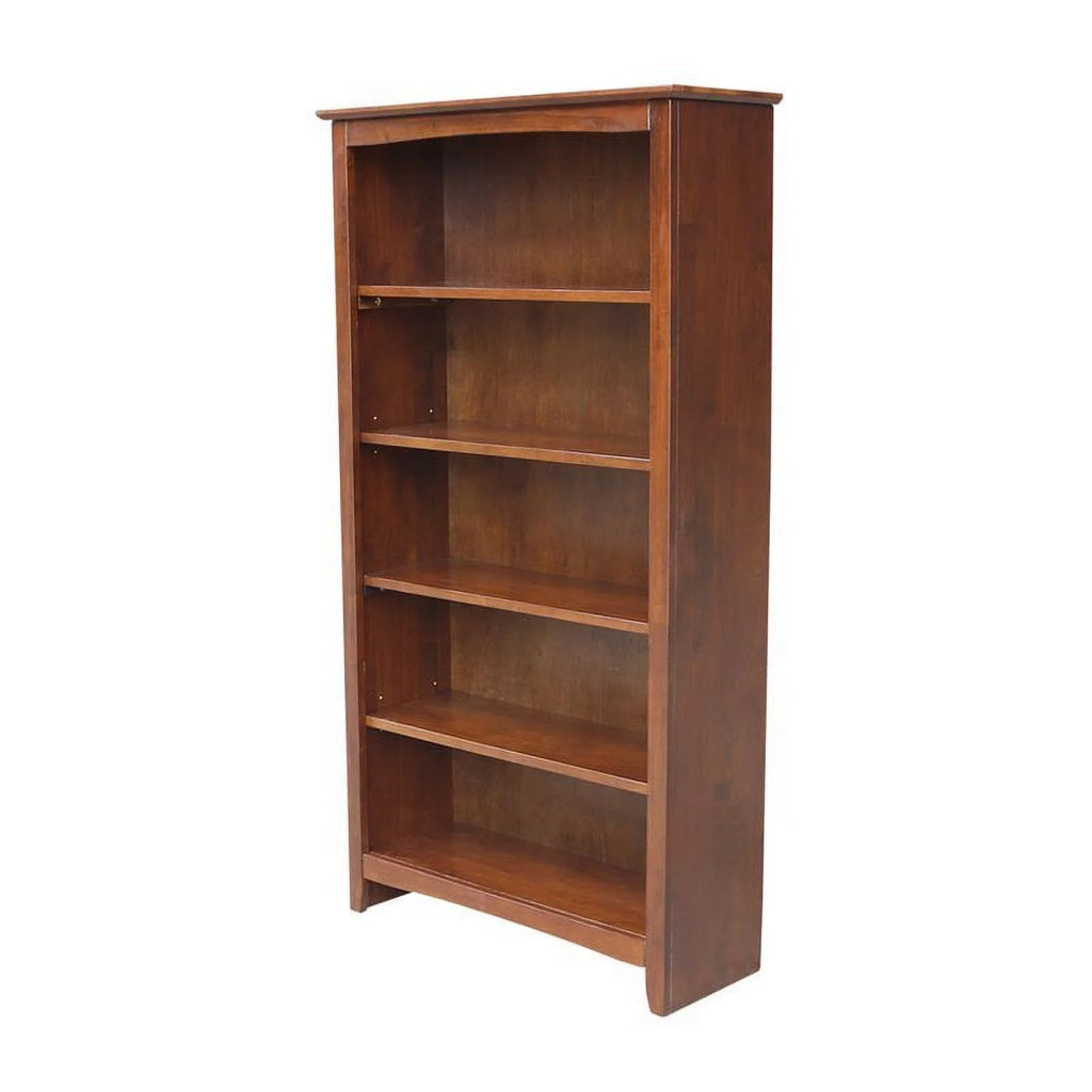 Solid Wood Shaker Bookcase 60 in H P390
