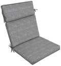Grey Rectangle Outdoor Chair Cushion O6342