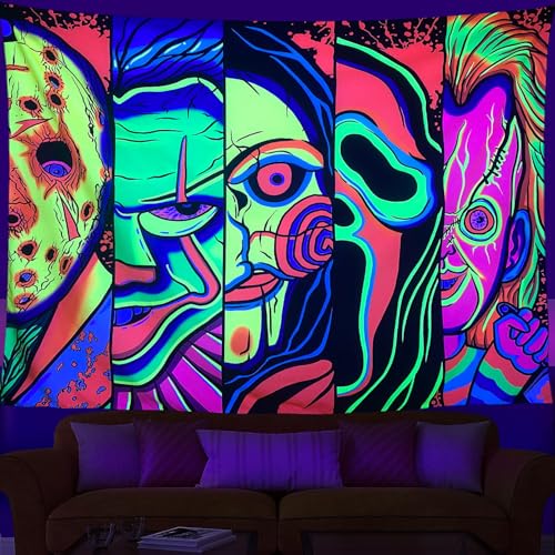 Blacklight UV Reactive Glow in The Dark Tapestry 70" x 90" O900