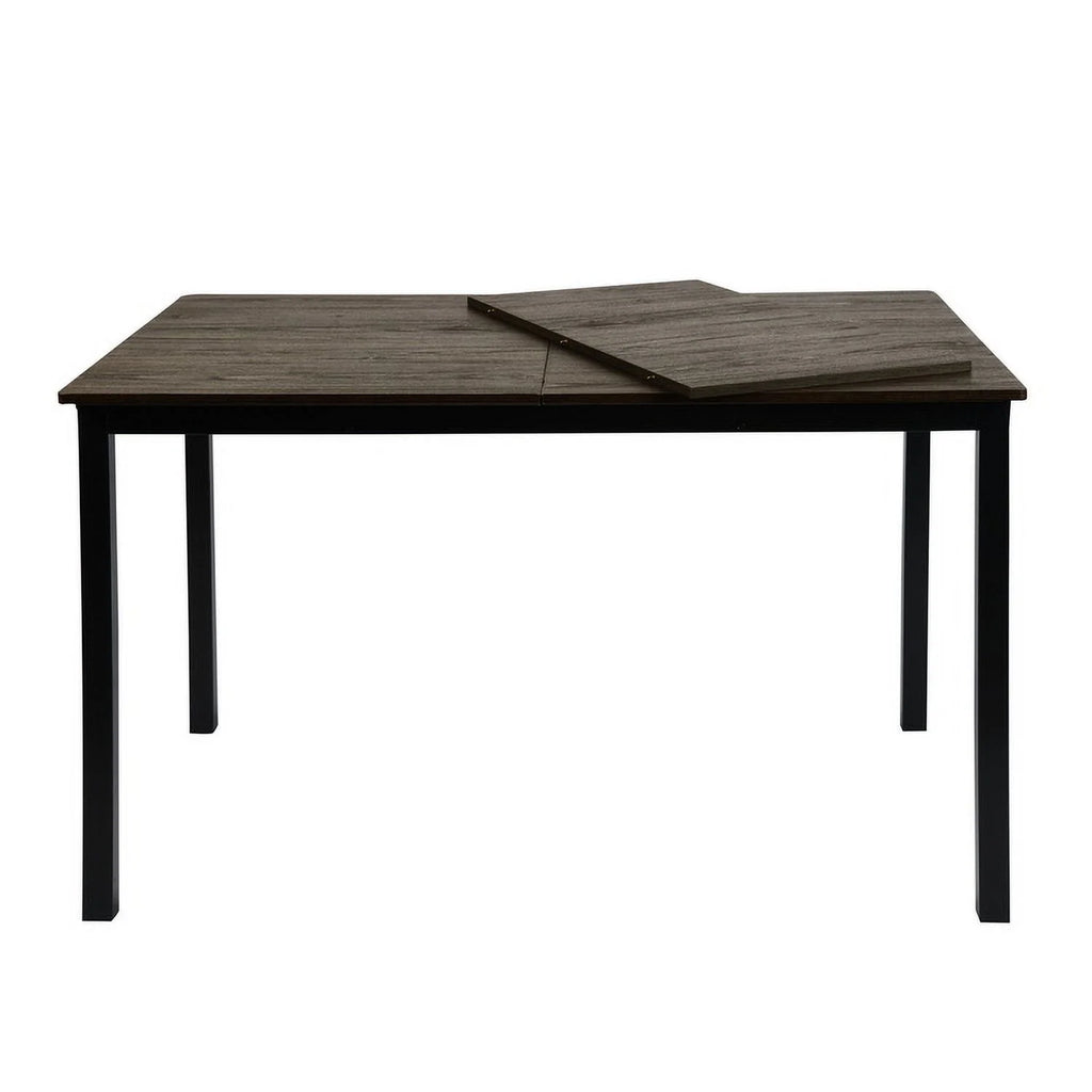 63" Extendable Dining Table with Self-Storing Leaf H1832