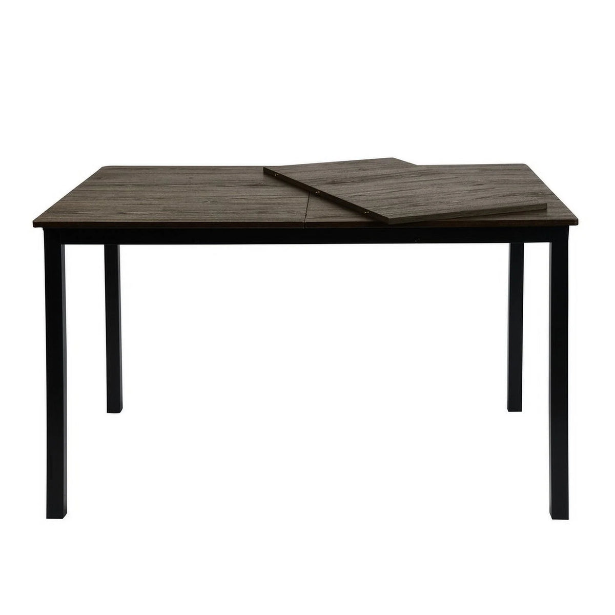 63" Extendable Dining Table with Self-Storing Leaf H1832