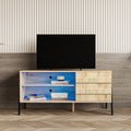 Mid-century modern Wooden TV Console with Storage L206