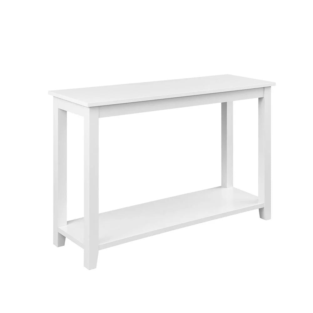 48" White Wood Sofa Table C3404