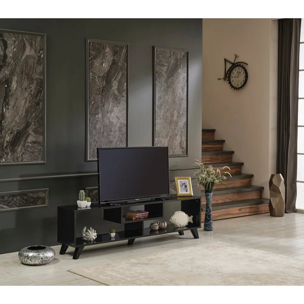 Mid Century Modern 67 inch Grey Tv Stand V986917