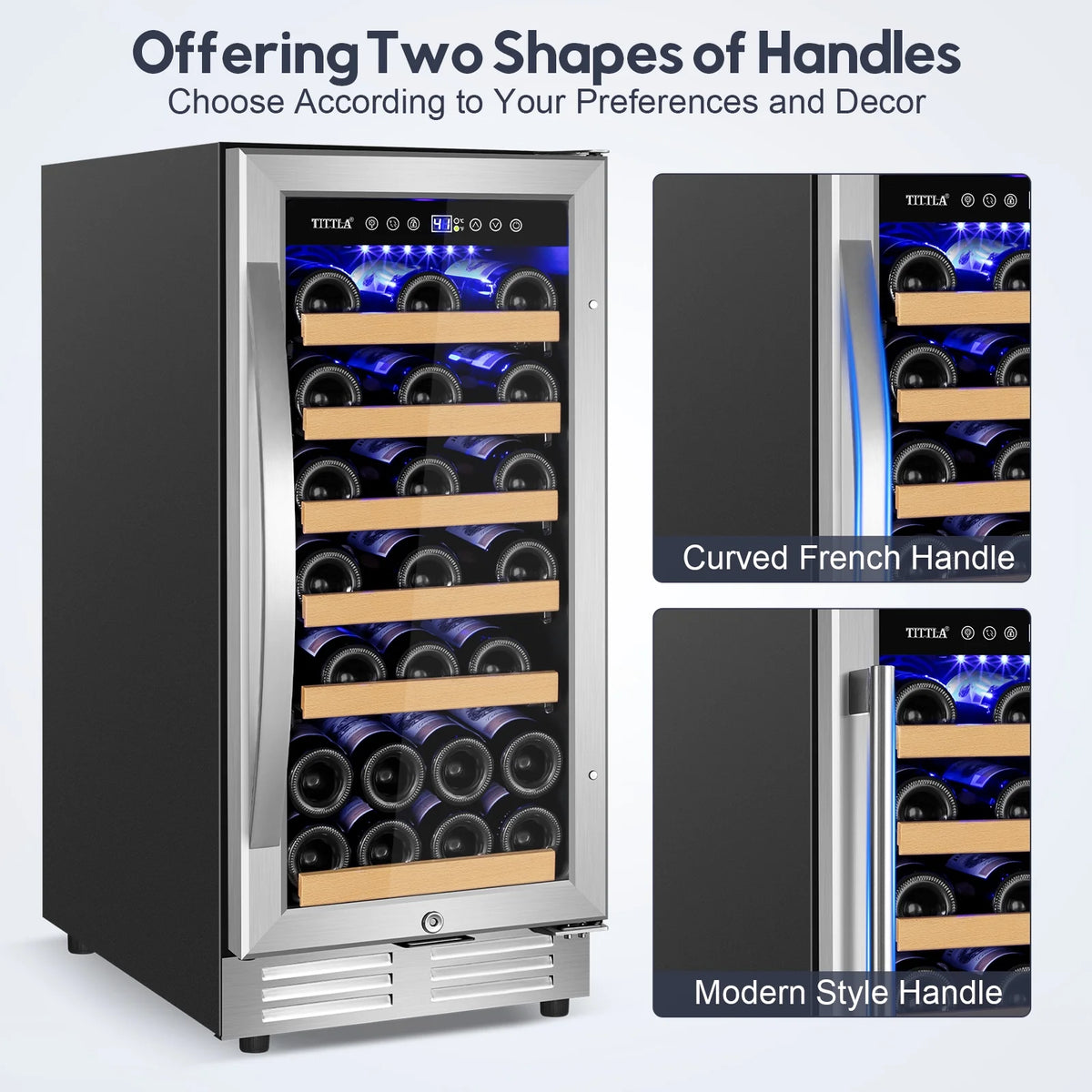 15 inch 30 Bottle Stainless Steel Wine Cooler R18177