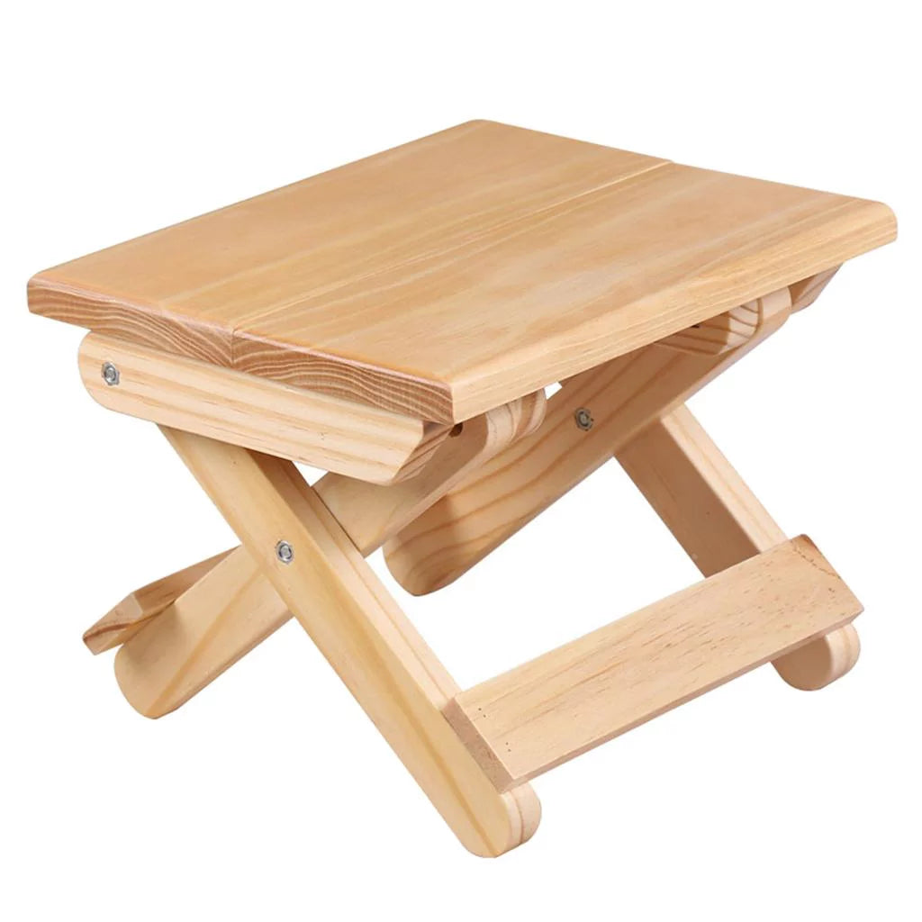 Folding Wooden Step Stool H630