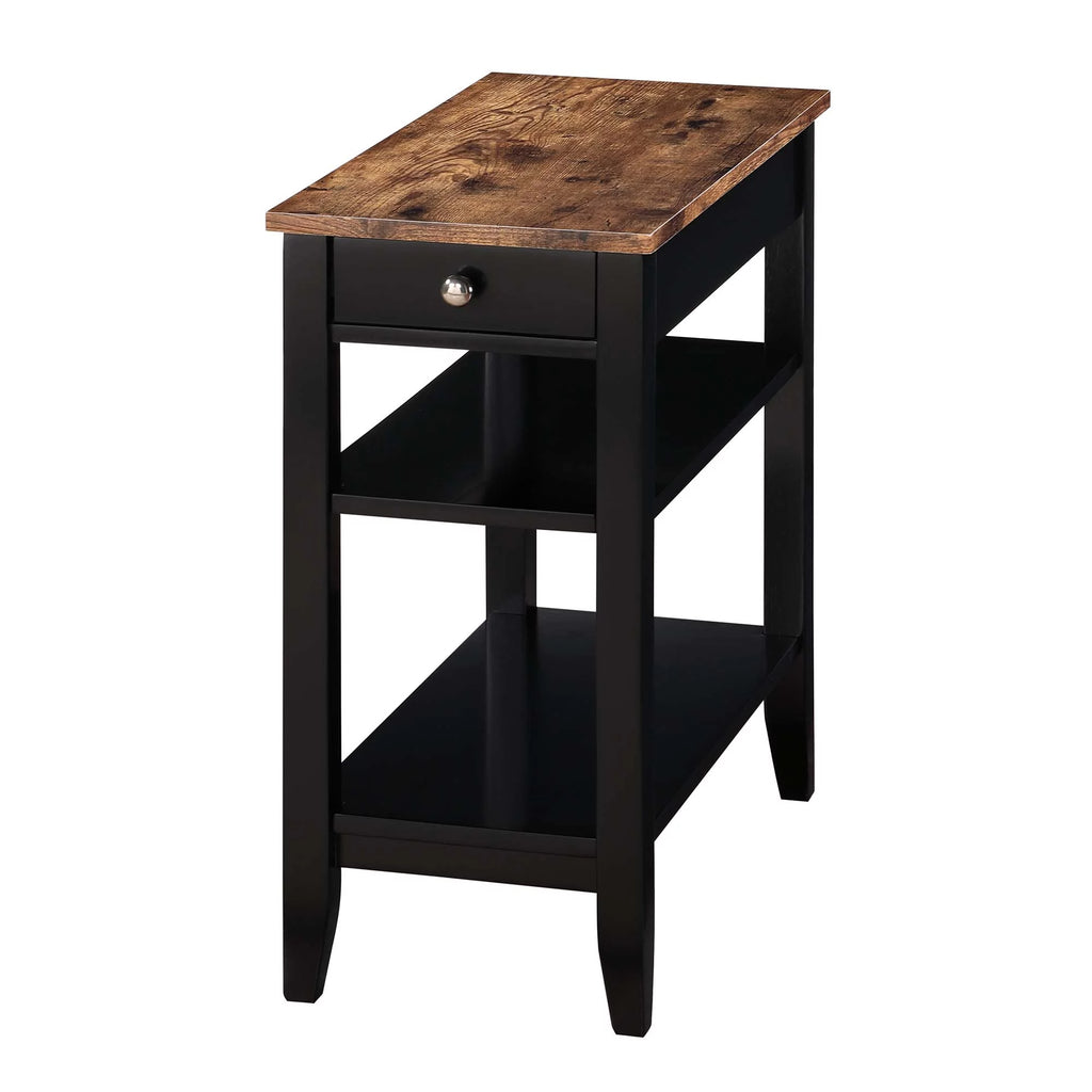 1 Drawer End Table with Shelves A921561