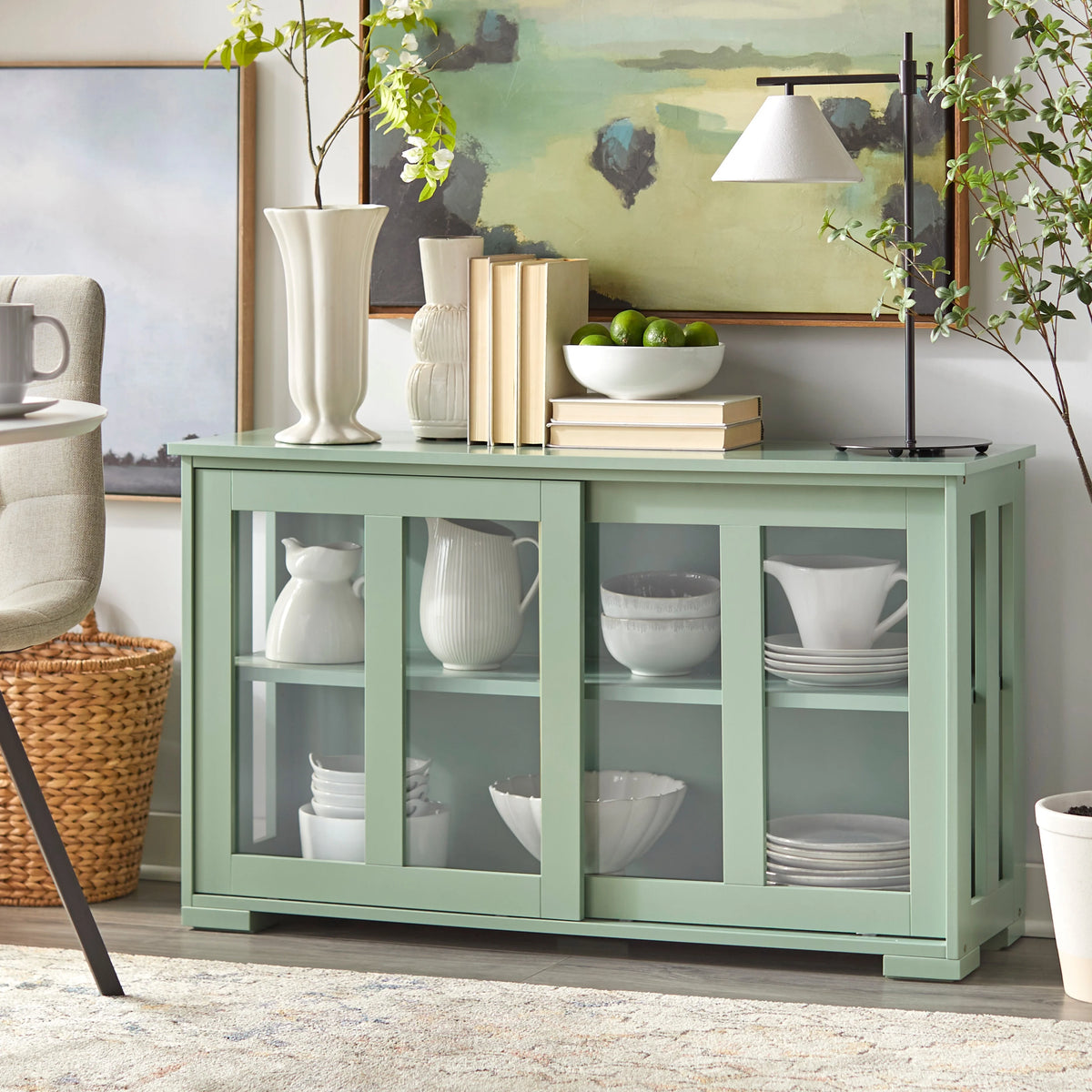 Espresso Stackable China Cabinet P98428