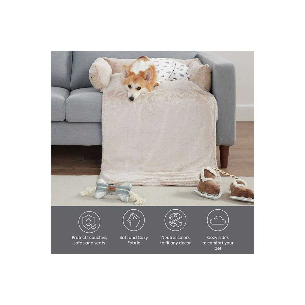 Convertible Faux Suede Pet Bed O67709