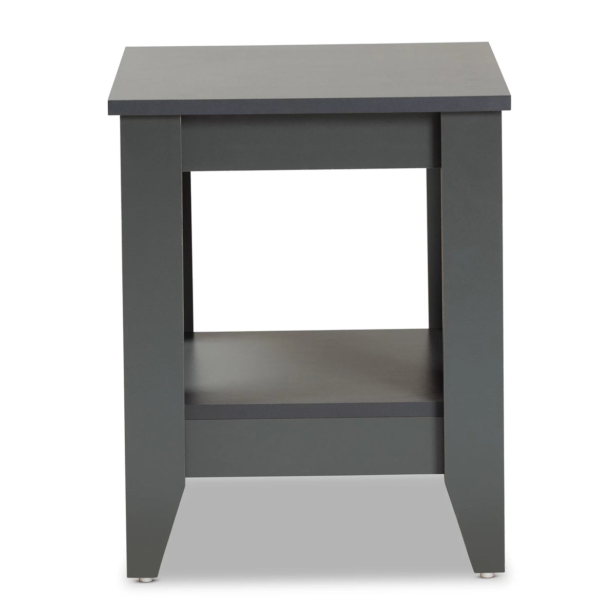 Grey Finished Wood End Table S3772