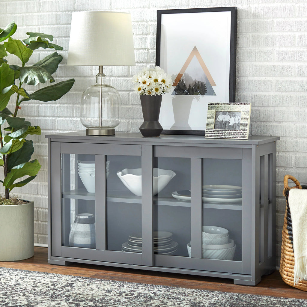 Espresso Stackable China Cabinet P98428