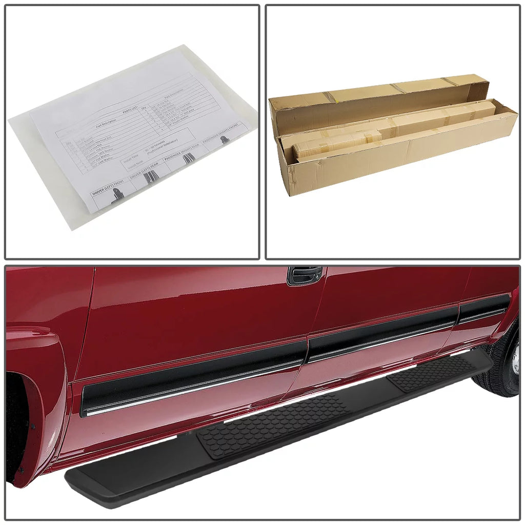 Coated Stainless Steel Side Step Nerf Bar Running Boards B63801