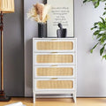 4 Drawer Rattan Wood Dresser R57338