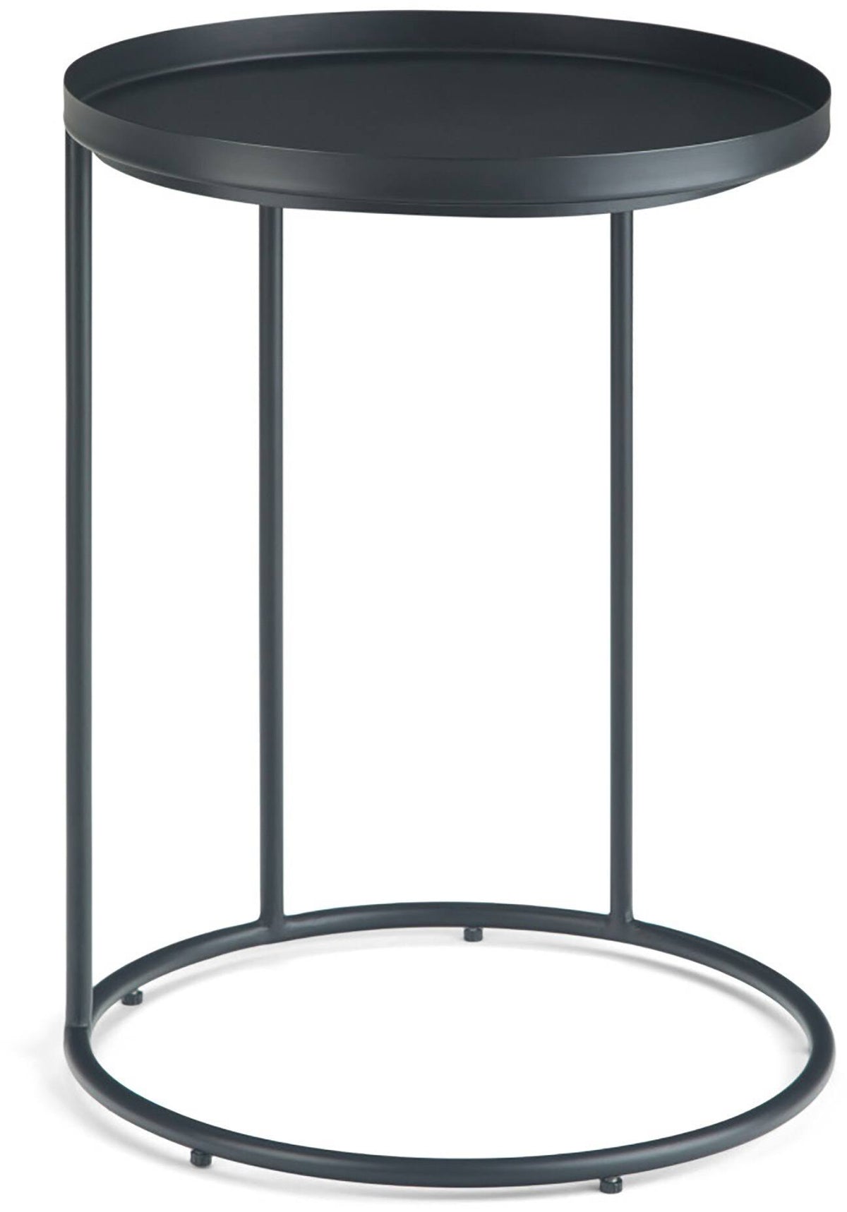 Black Metal Side Table S611792