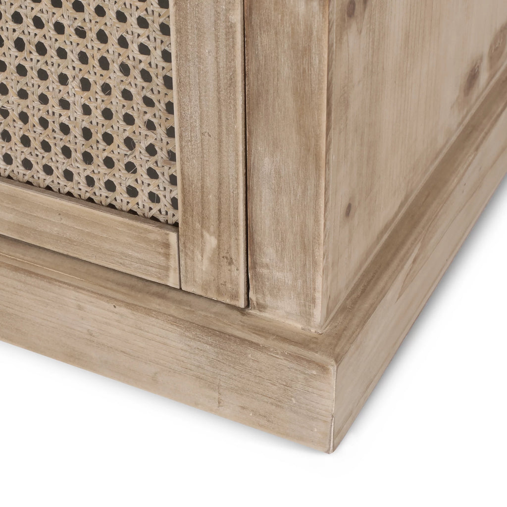 Rustic Storage Bench with Cushion U80725