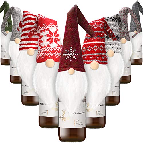 9 Pieces Christmas Wine Bottle Topper Cover I402016