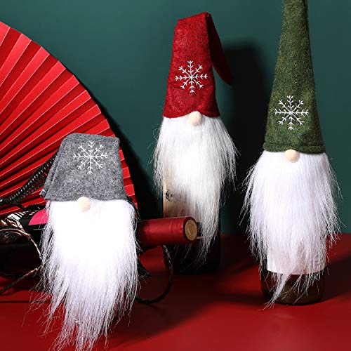9 Pieces Christmas Wine Bottle Topper Cover I402016