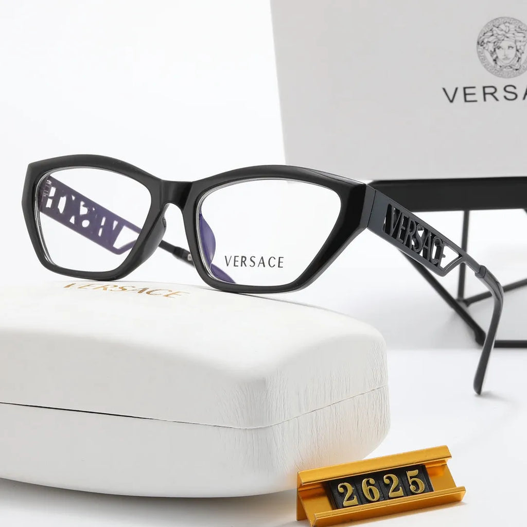 Simple Hollow Letter Flat Glasses K879