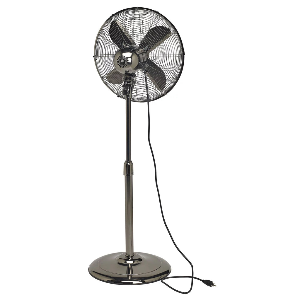 49" Black Adjustable Height Standing Floor Fan H847616