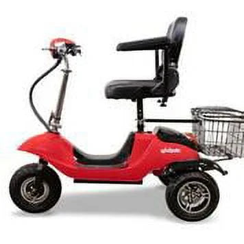 Red Long Range Mobility Scooter D124
